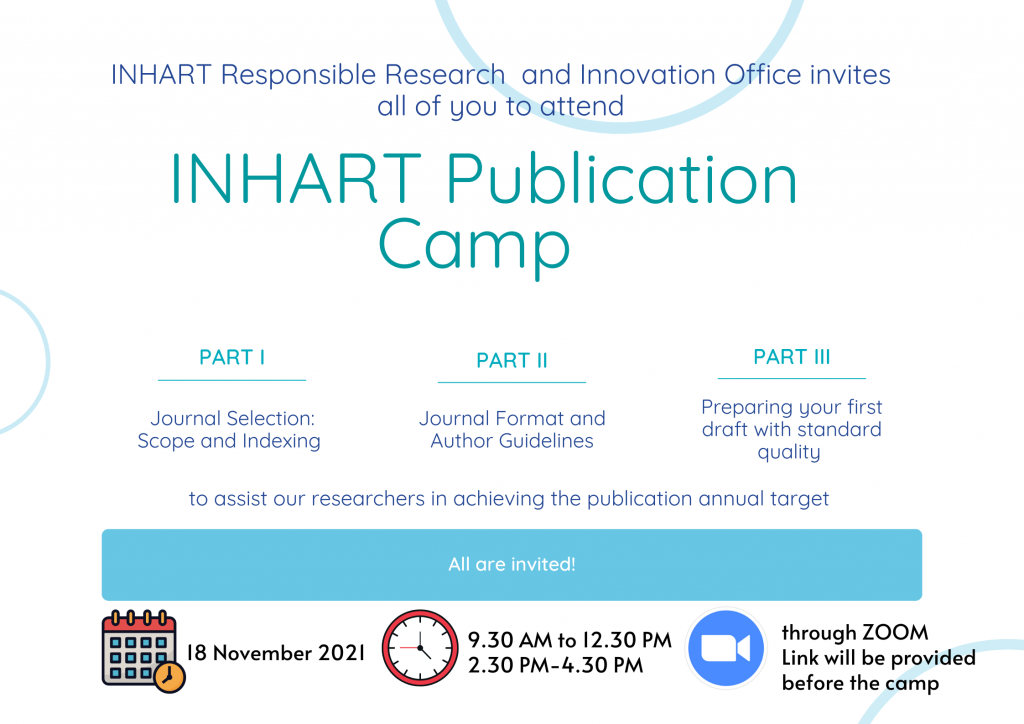INHART Publication Camp